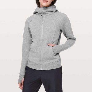 LULULEMON SCUBA HOODIE *LIGHT COTTON FLEECE LIGHT GREY